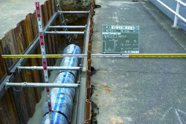 配水管布設工事 場　所：福山市伊勢丘の画像