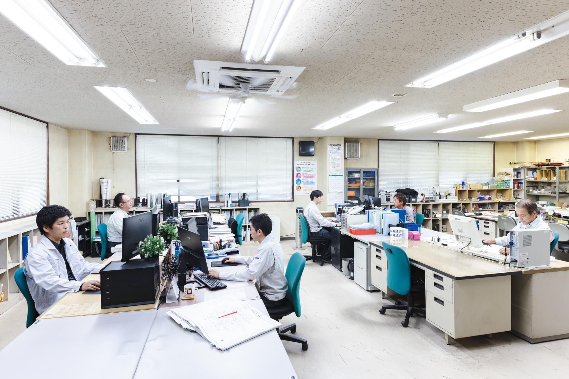 小畠工業の事務所の様子
